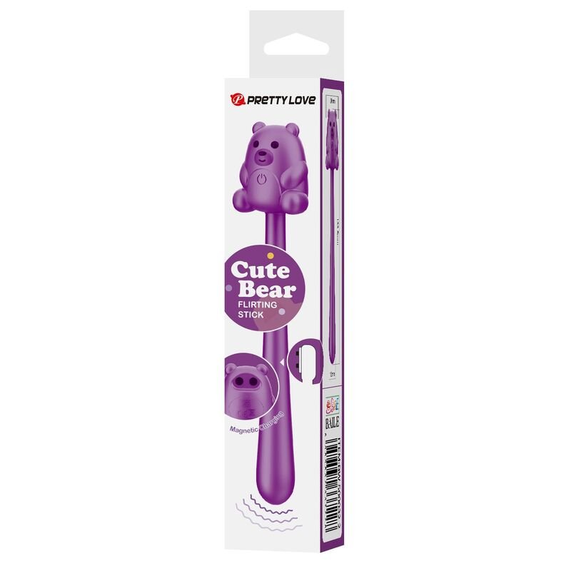 PRETTY LOVE - CUTE BEAR FLIRTING STICK VIBRADOR RECARGABLE - Imagen 2